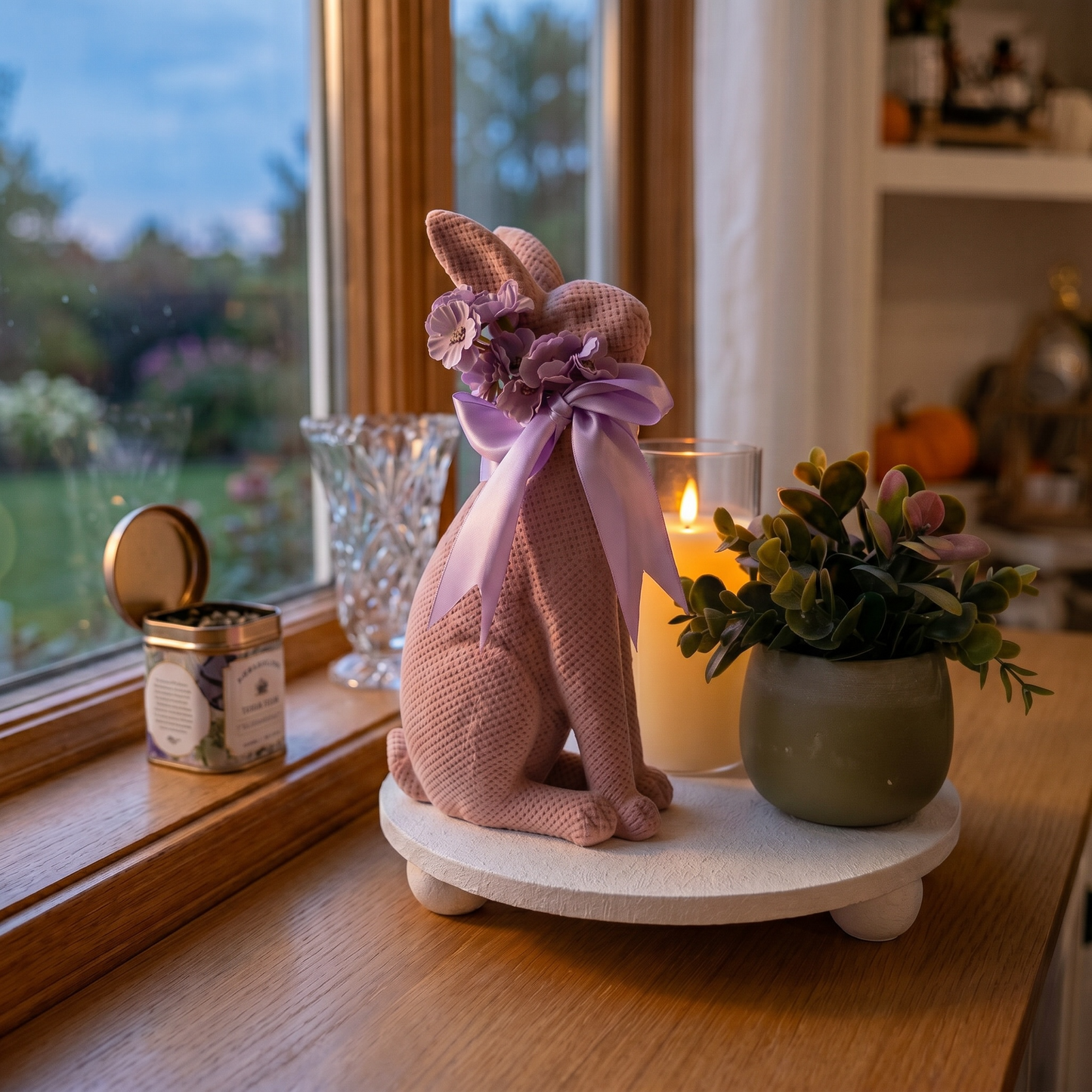 Lavender Bunny Bedside Styling Set