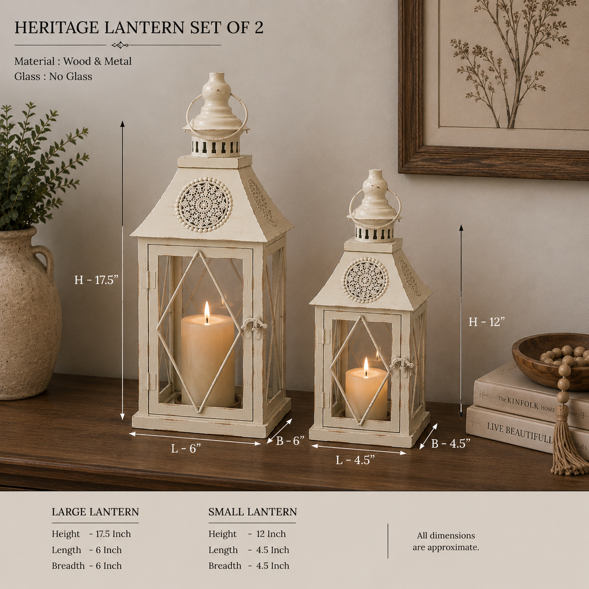 The Country House Lanterns — Set of 2