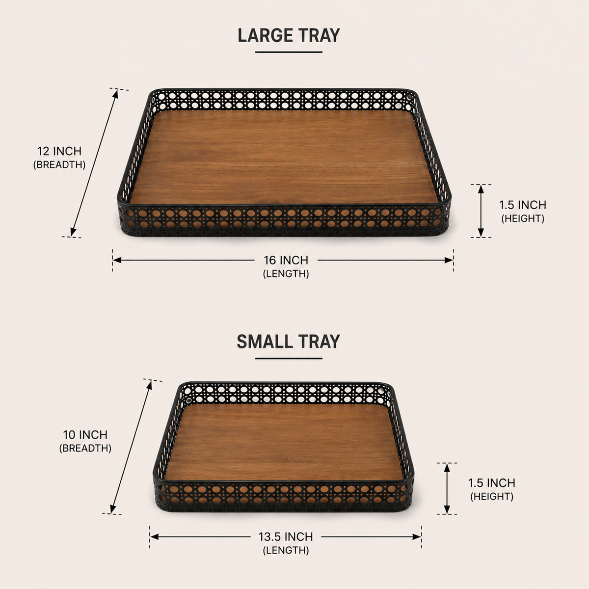 Arden Trays — Set of 2