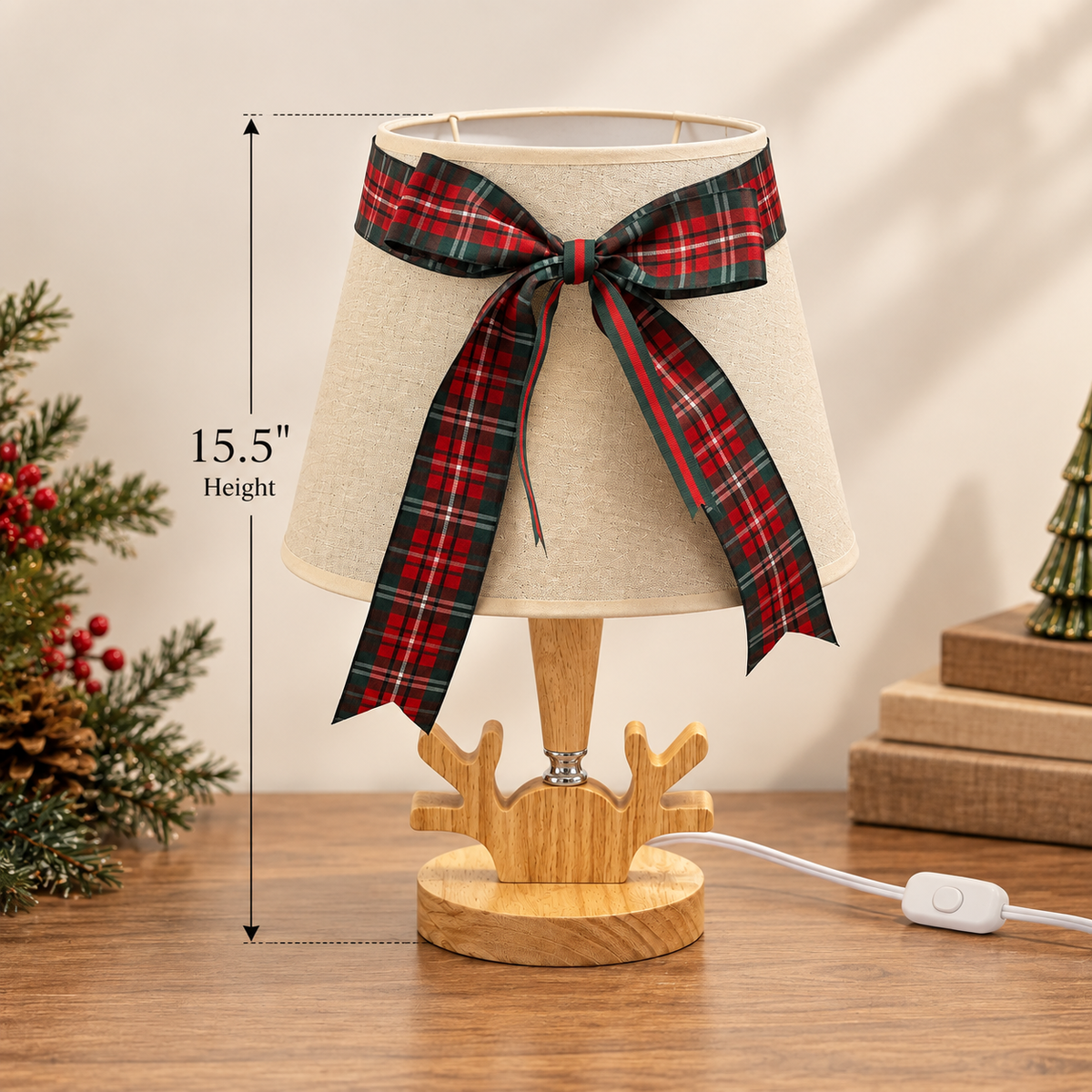 Festive Reindeer Table Lamp
