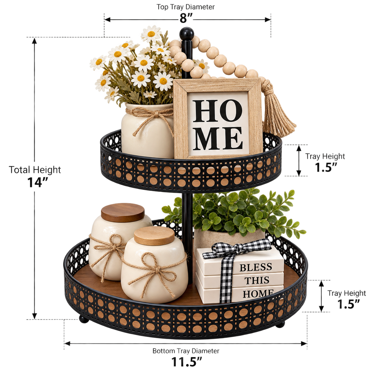 Two-Tier Country Display Stand