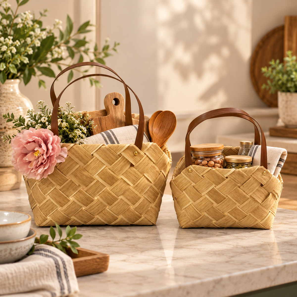 Woven Utility Baskets – Set of 2