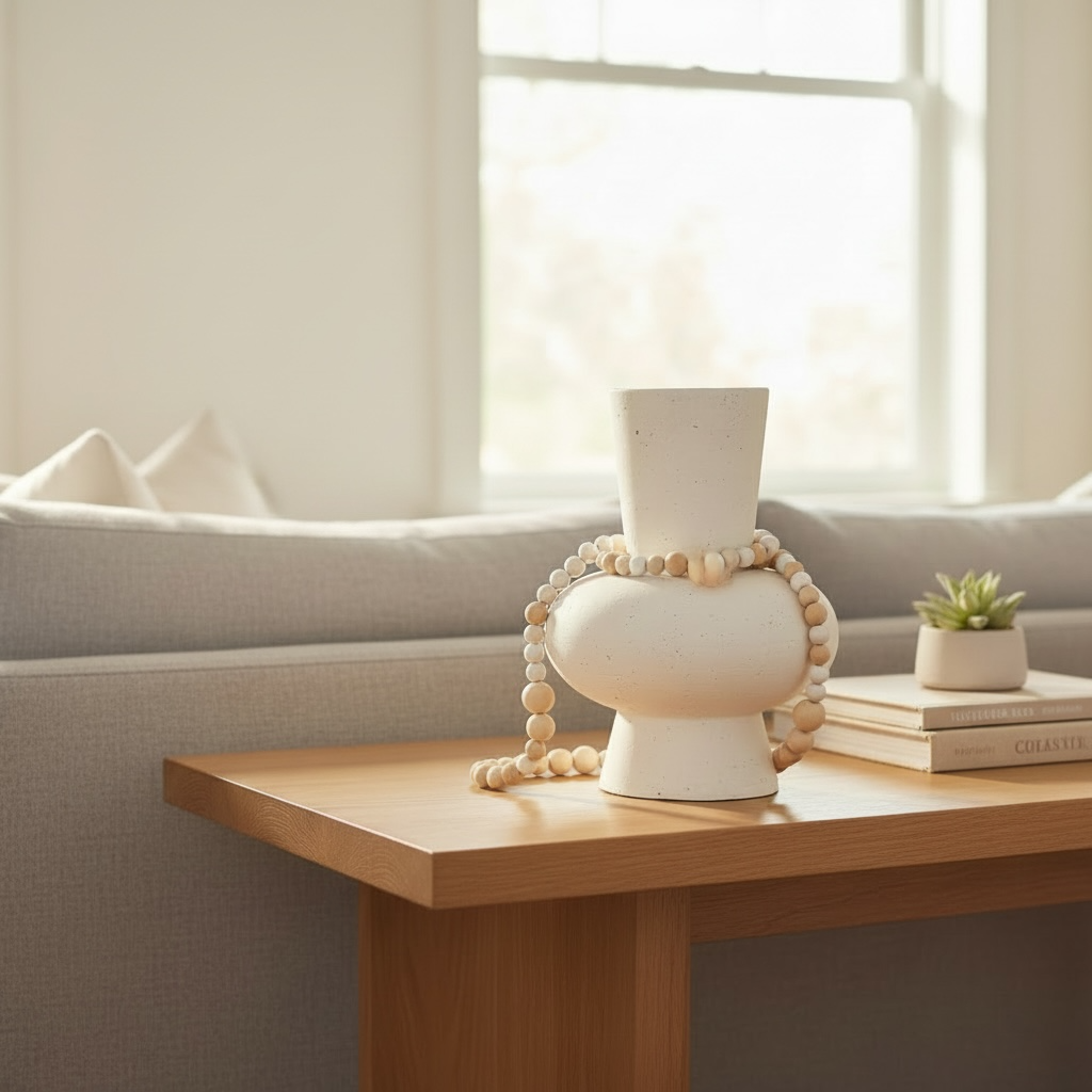 White ceremic vase