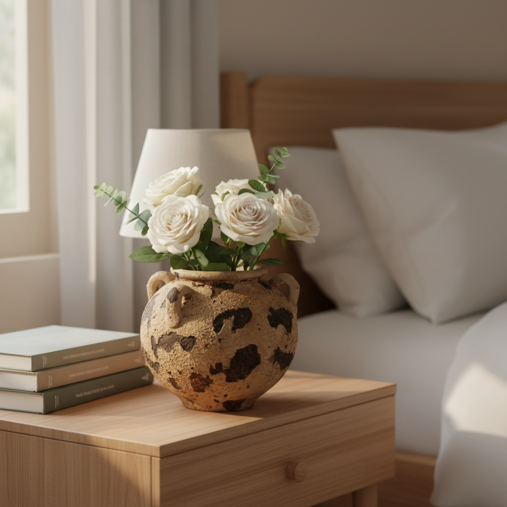 Brown boho vase