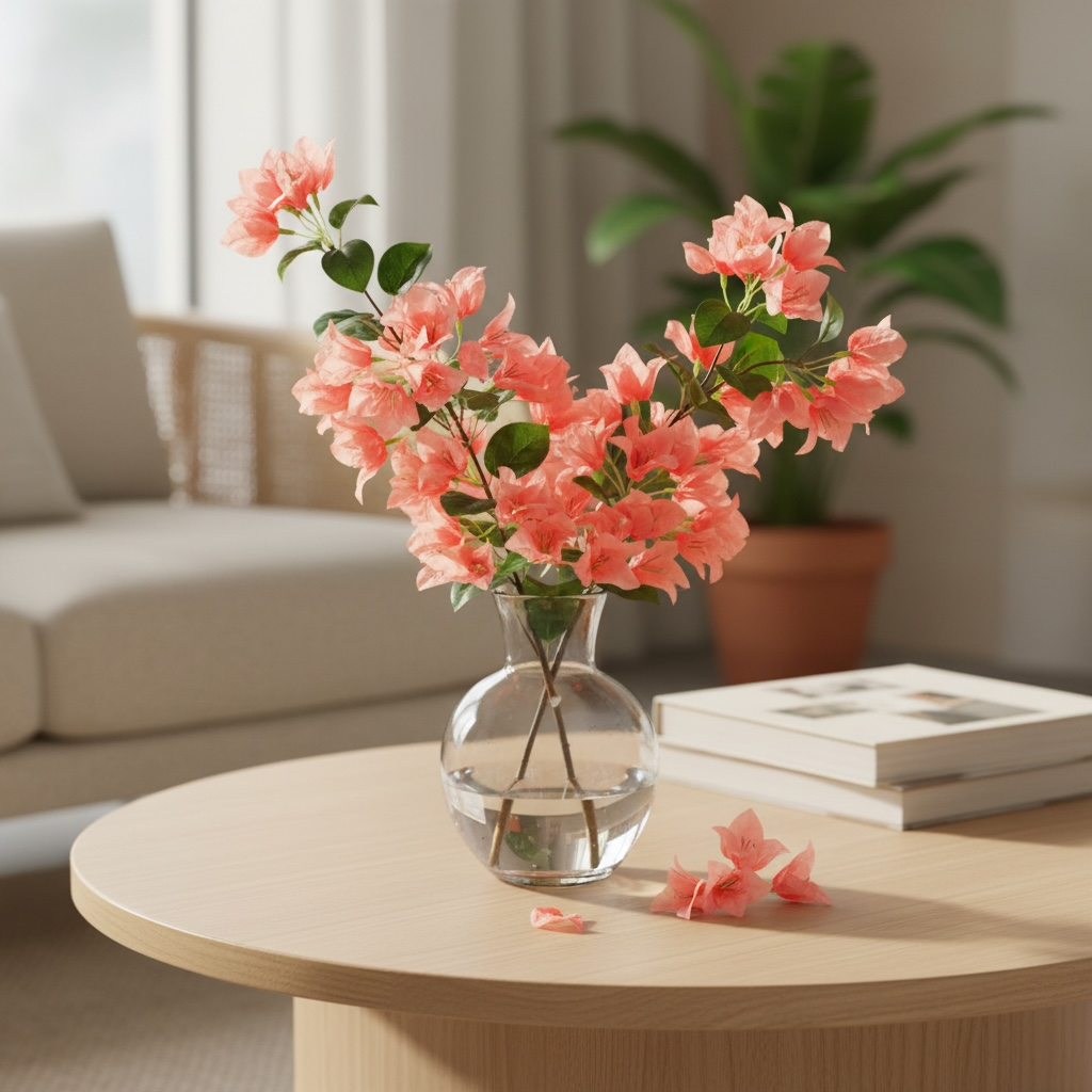 Bougainvillea stick (peach) Set of 6
