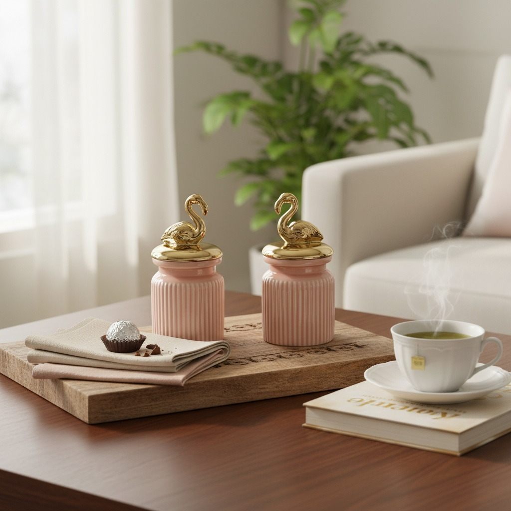 Flamingo Jar set