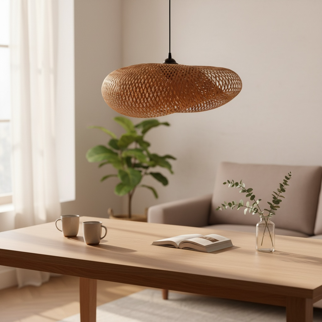 Oval Weave Pendant Lamp