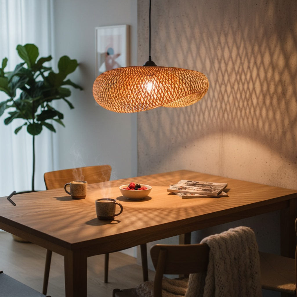 Oval Weave Pendant Lamp