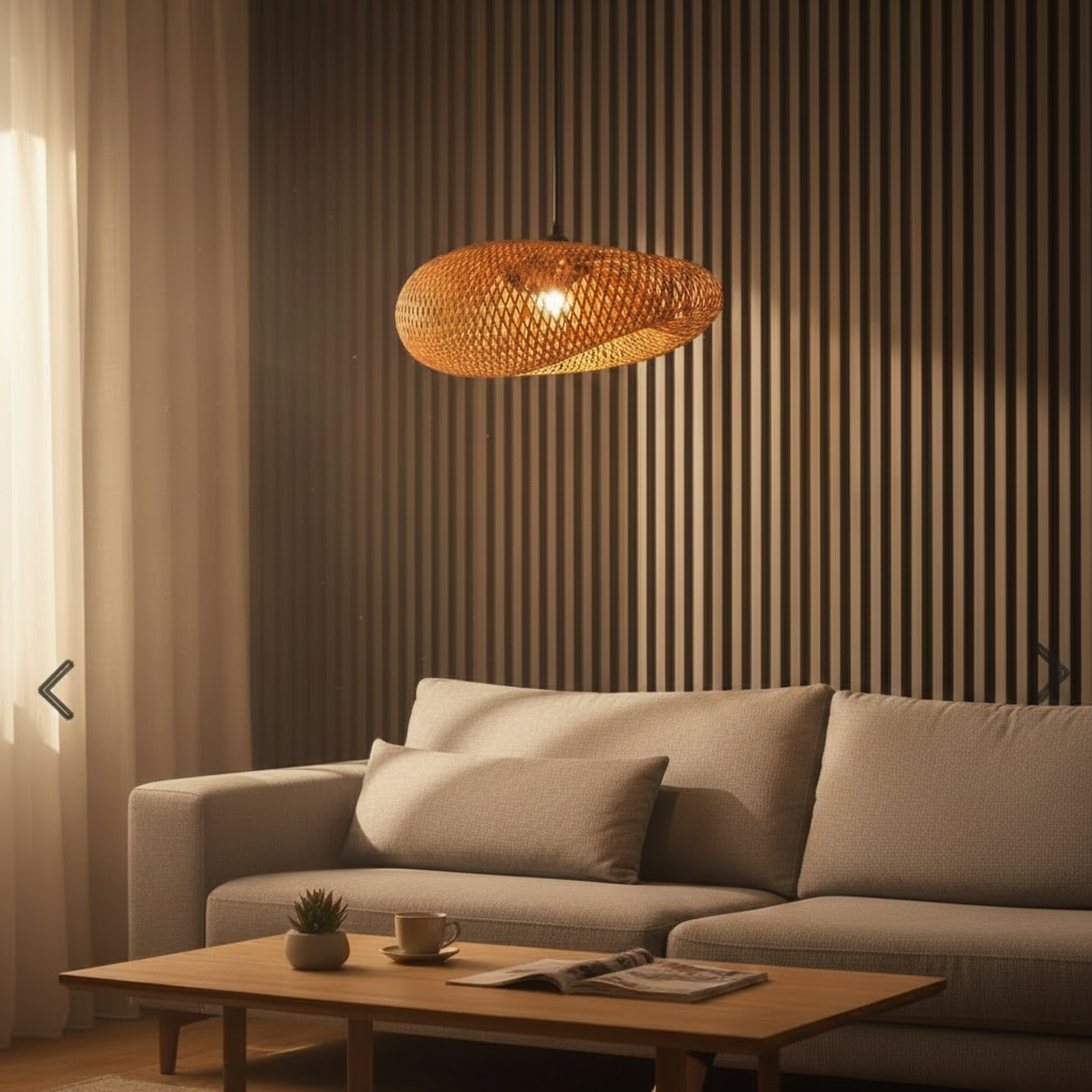 Oval Weave Pendant Lamp
