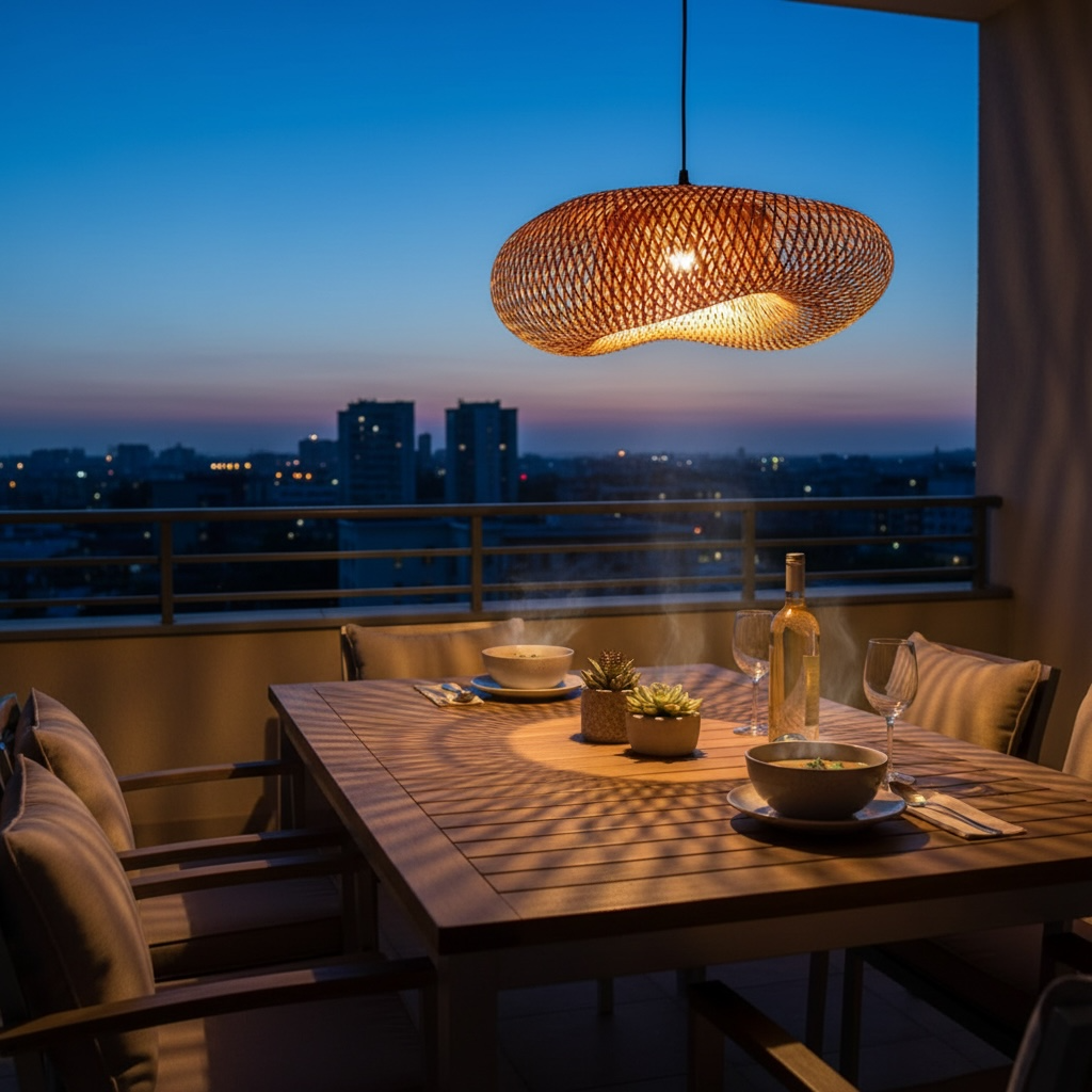 Oval Weave Pendant Lamp