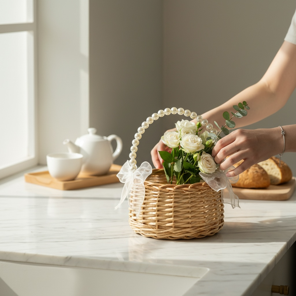 The Pearl Wicker Basket (Set of 2)