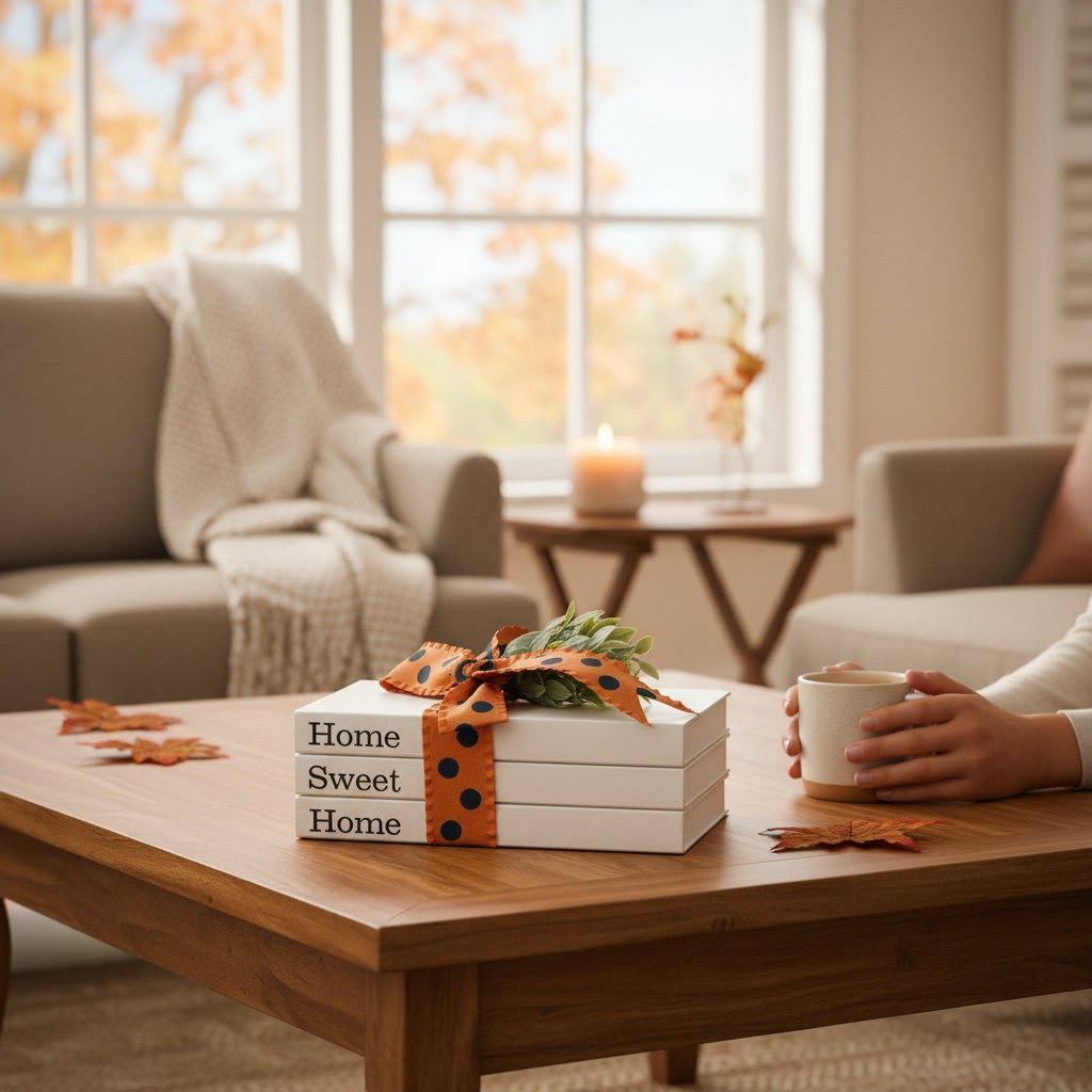 Autumn Charm Book Stack