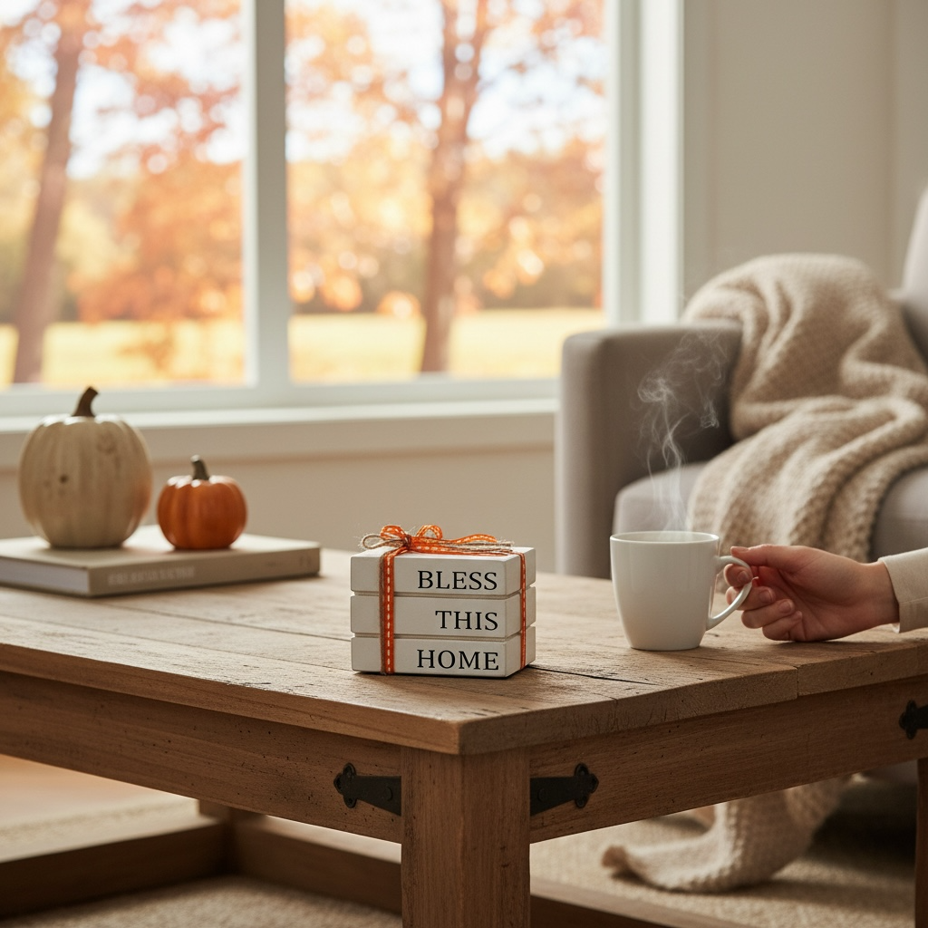 Fall Blessings Mini Book Stack