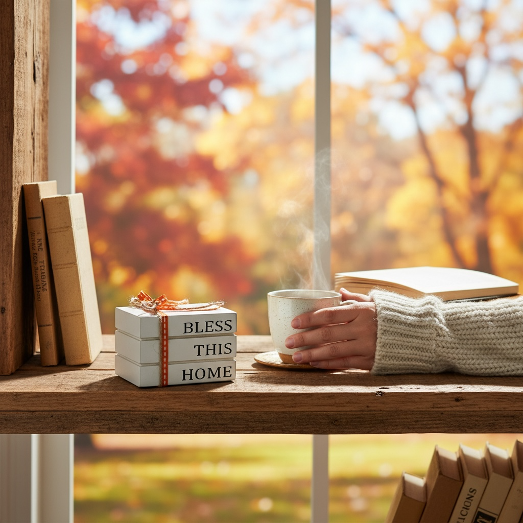Fall Blessings Mini Book Stack