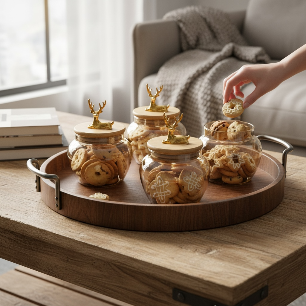 Golden Stag Curio Jar (Set of 4)