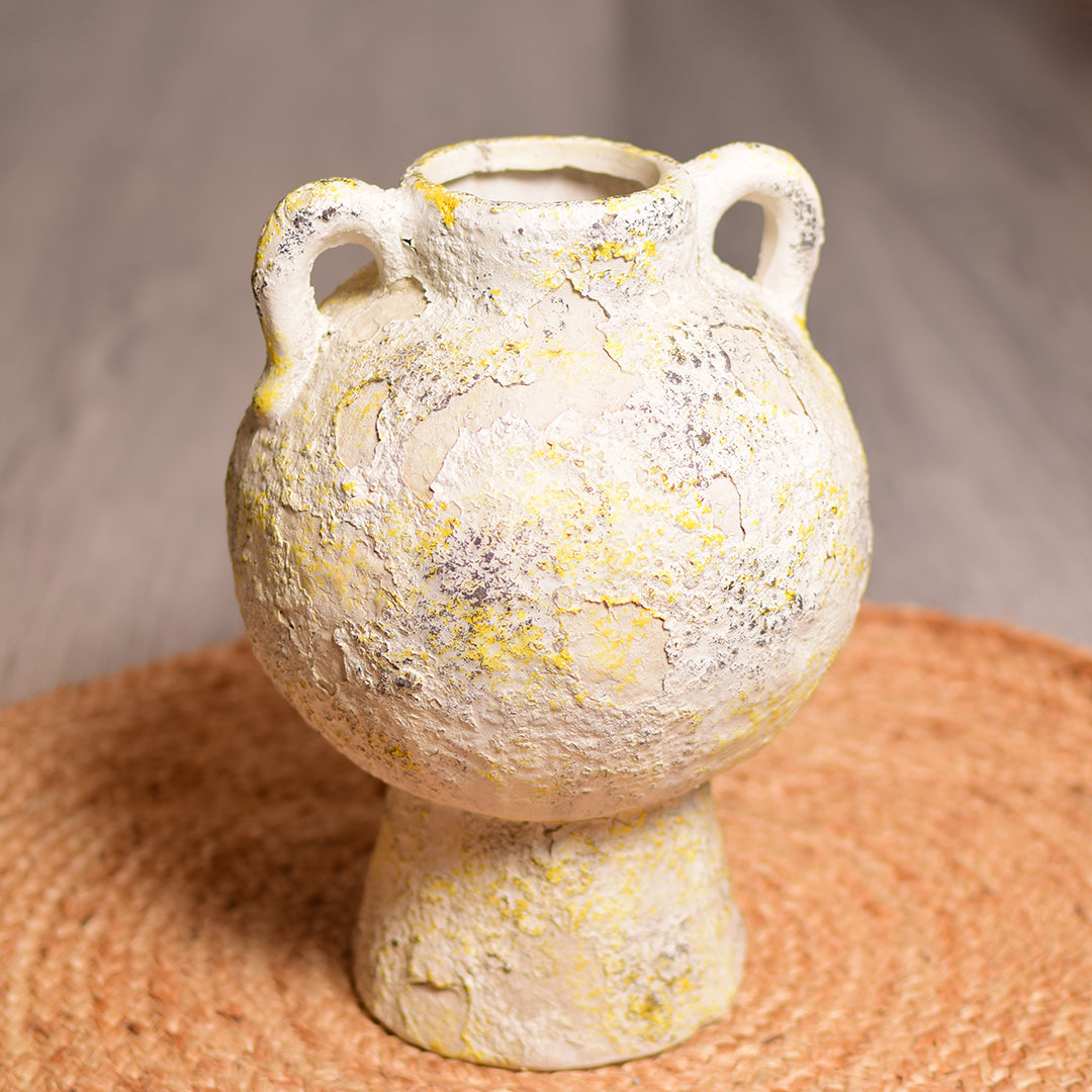 Multicolor round vase