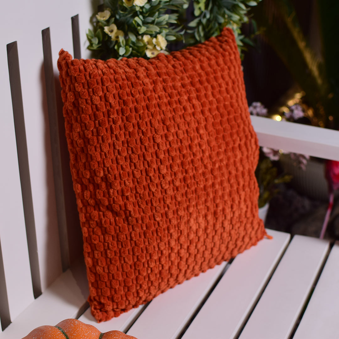 Orange self patch cushion
