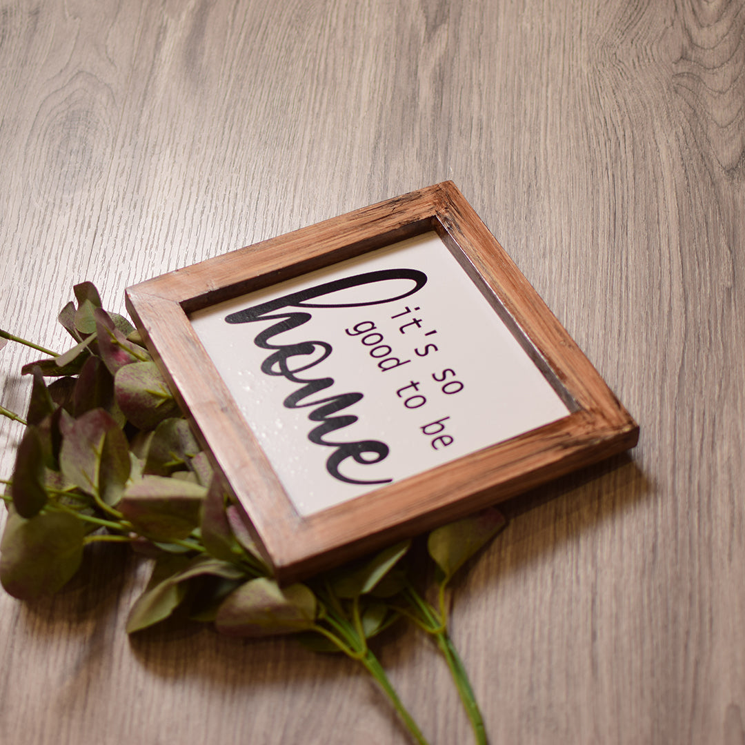 It's so good to be home