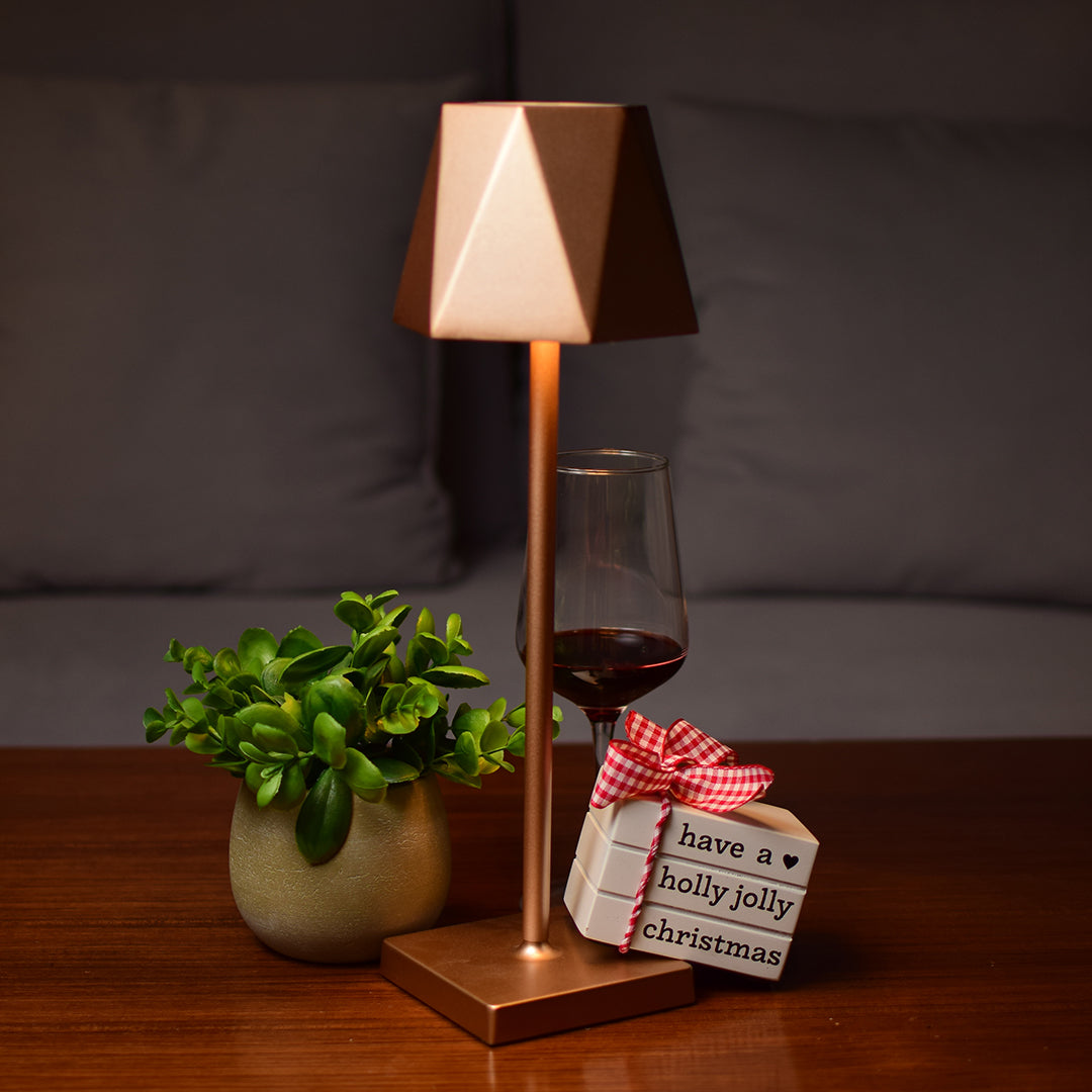 Elegant gold touch lamp