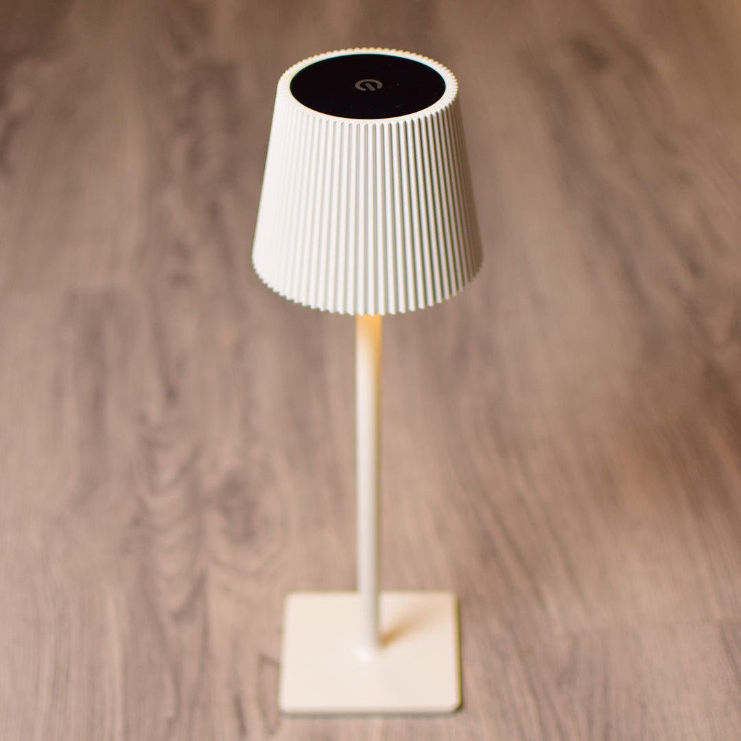White Classy touch lamp