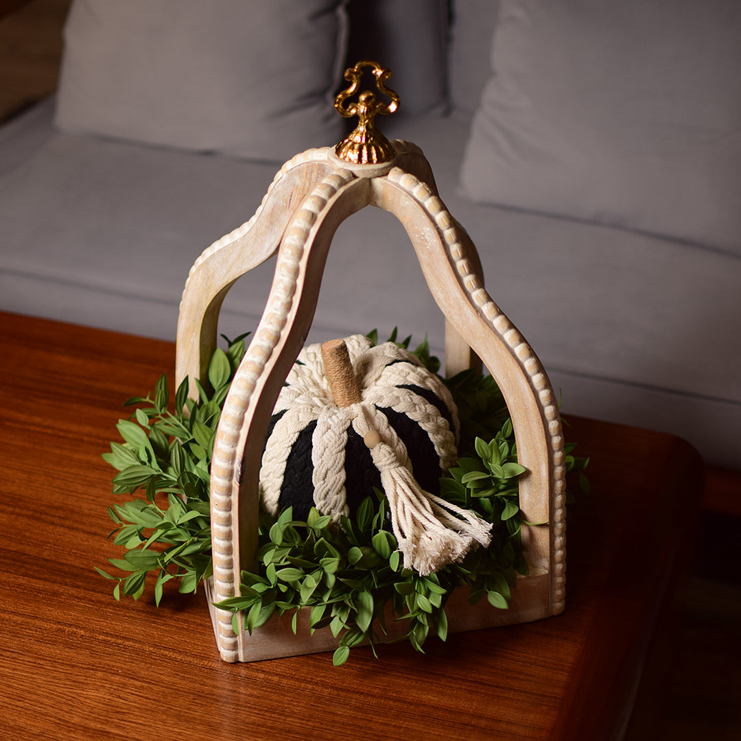 Off White beaded lantern