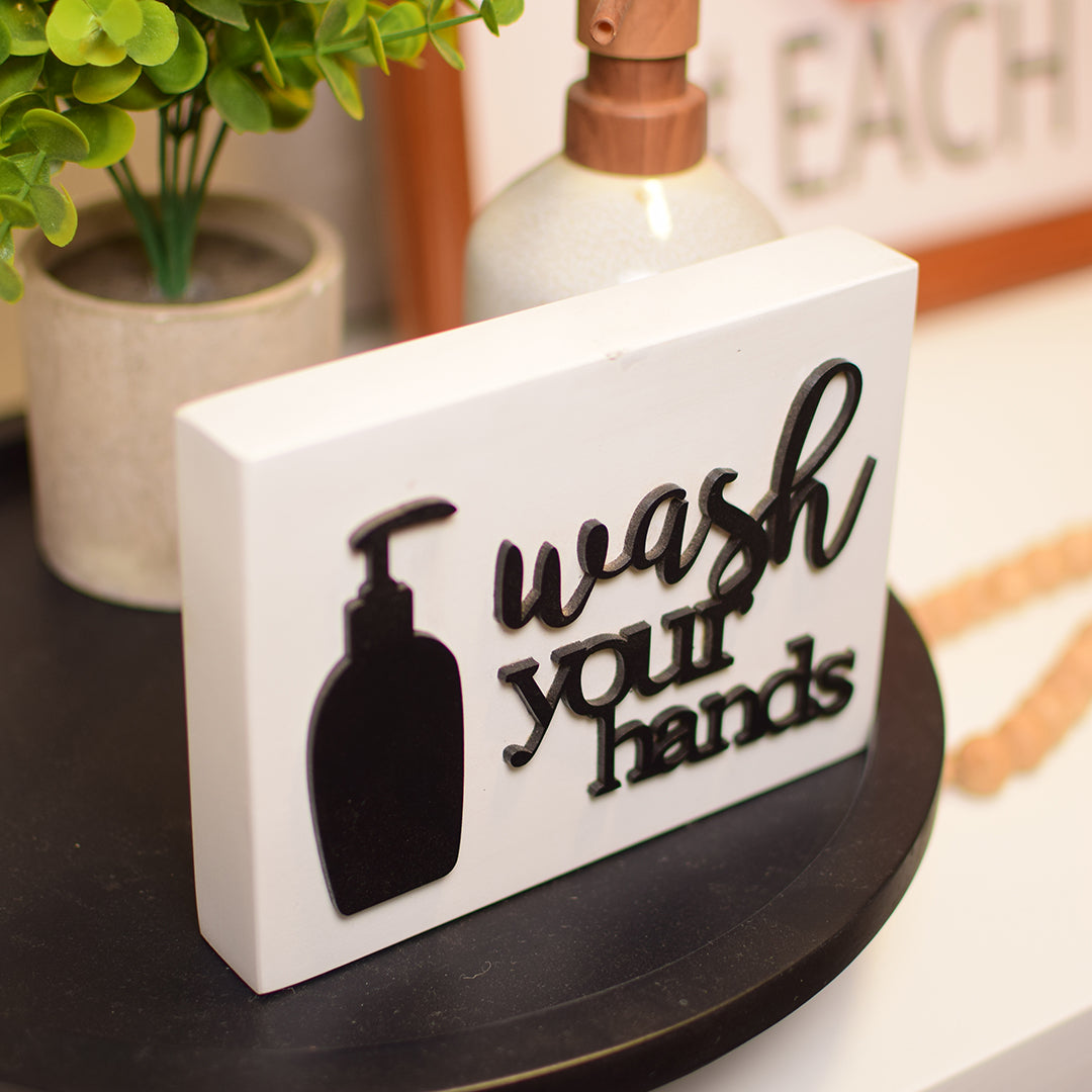 Wash your hands WHITE