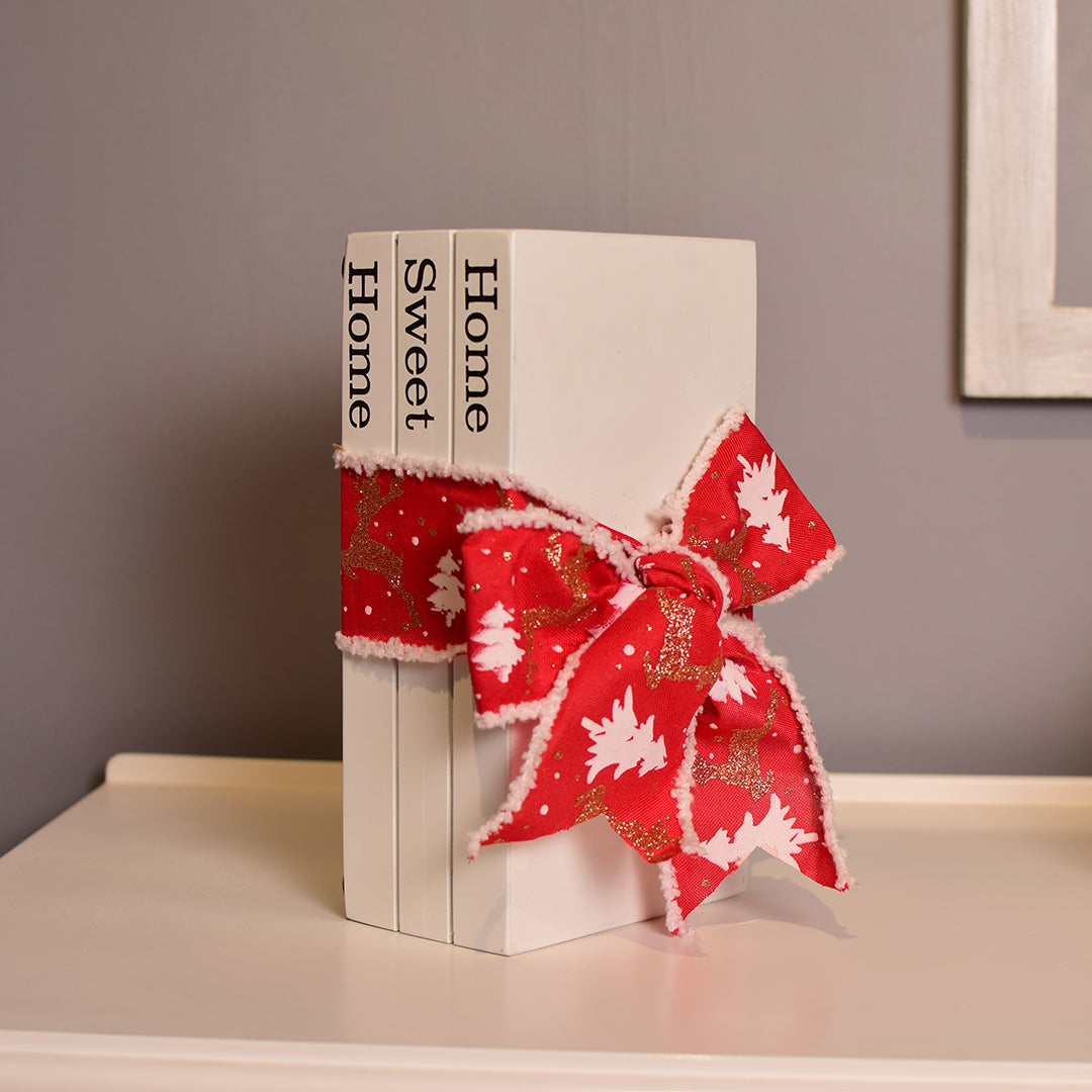 Home sweet Home christmas bookstack
