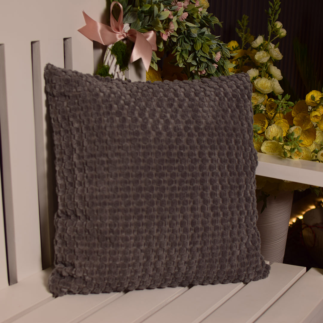 Grey velour Cushion