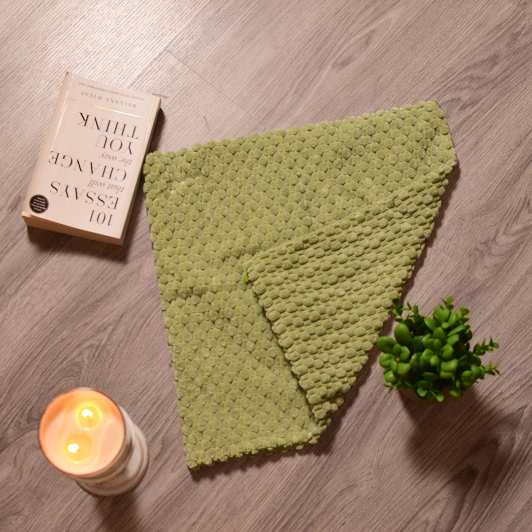 Green velour Cushion