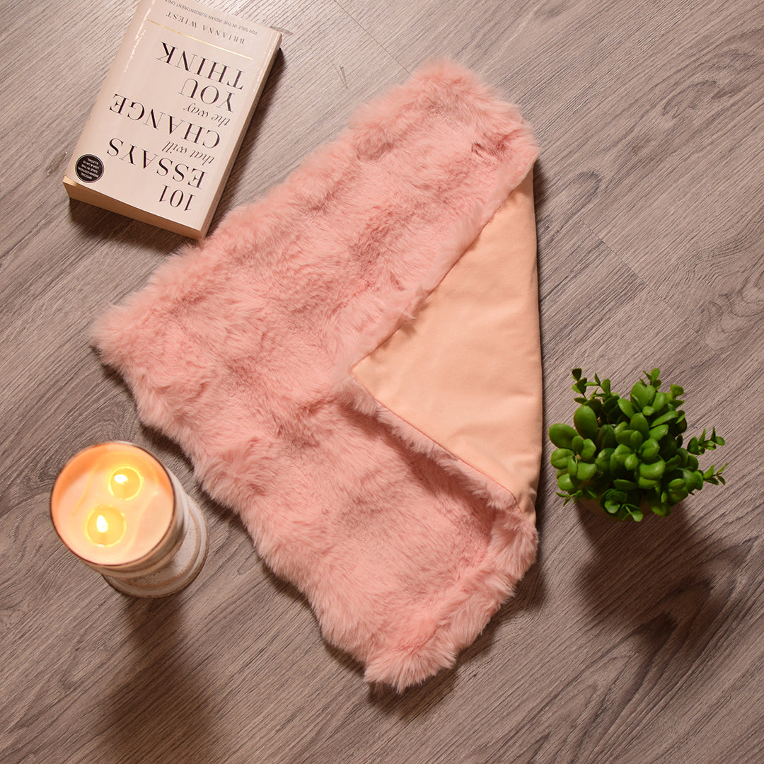 Pink Fur Cushion