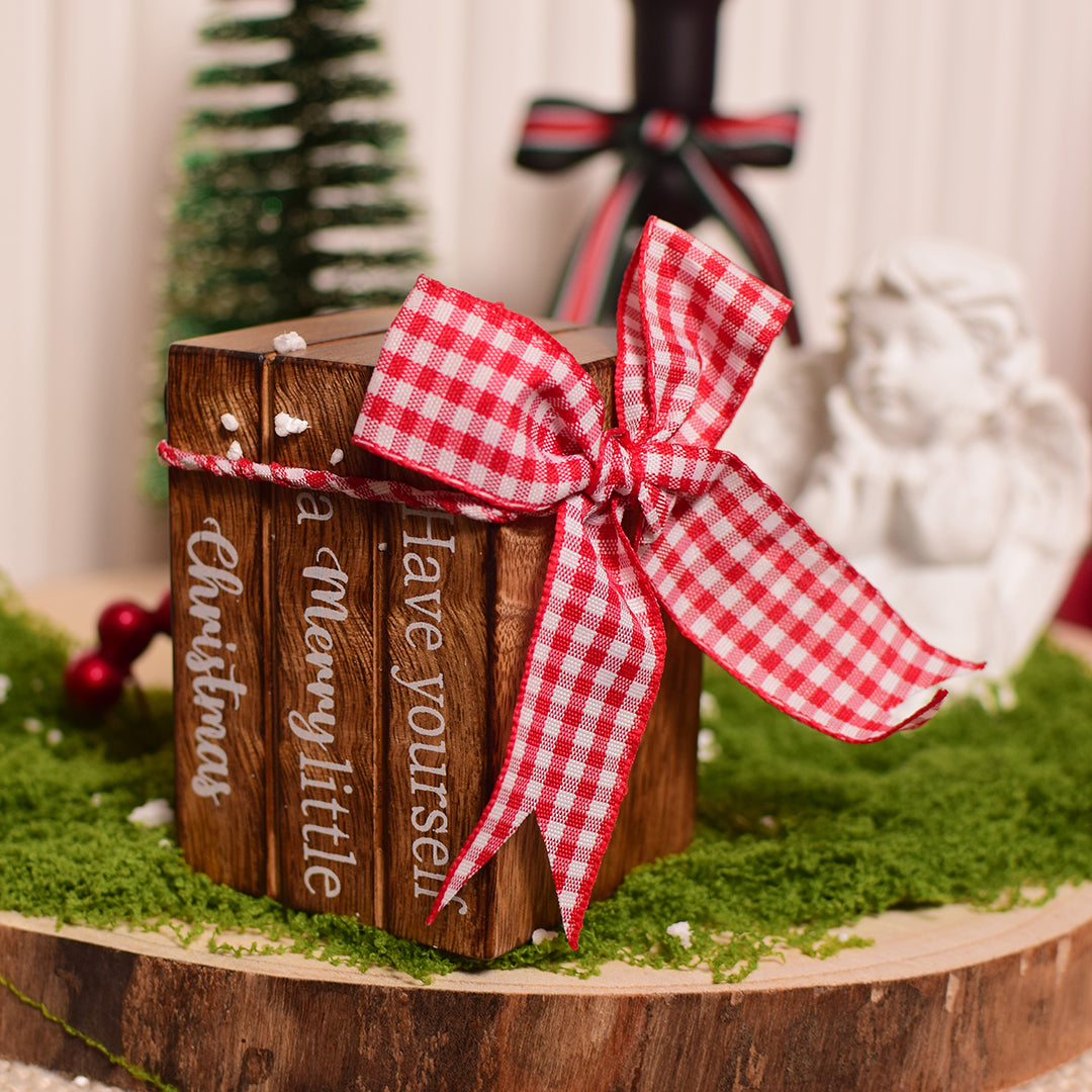 Mini “Have Yourself a Merry Little Christmas” Book Stack