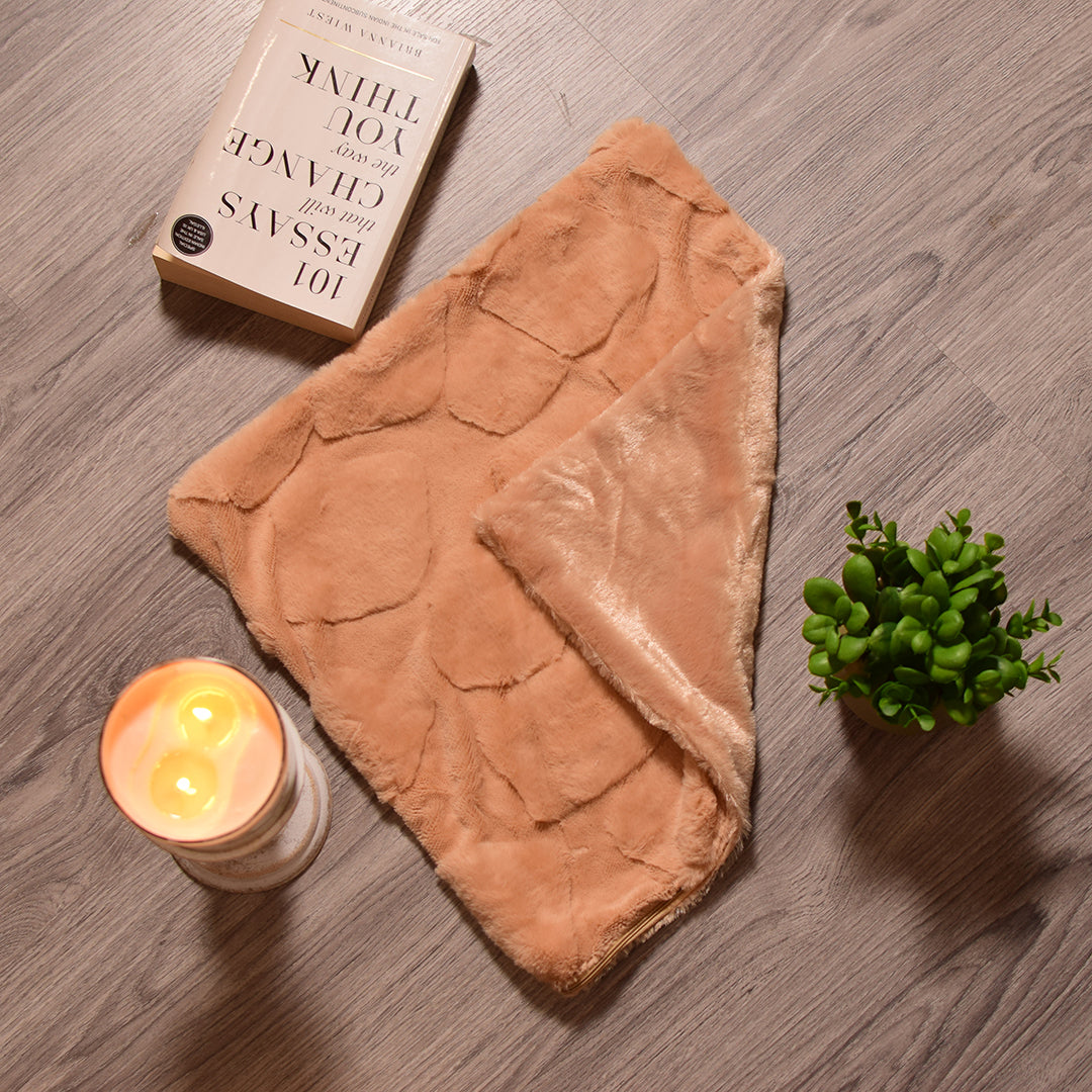 Dark Brown self patch Cushion