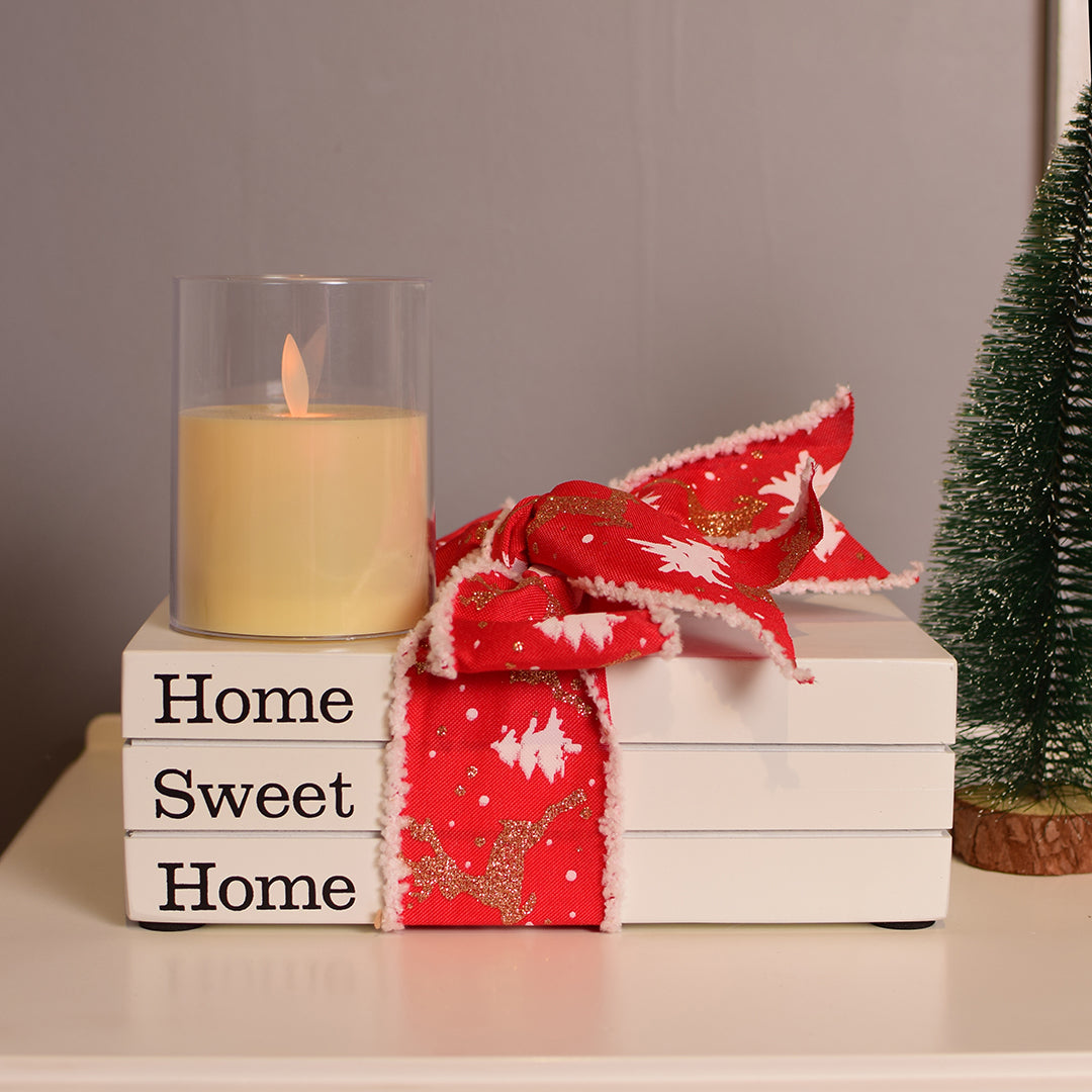 Home sweet Home christmas bookstack