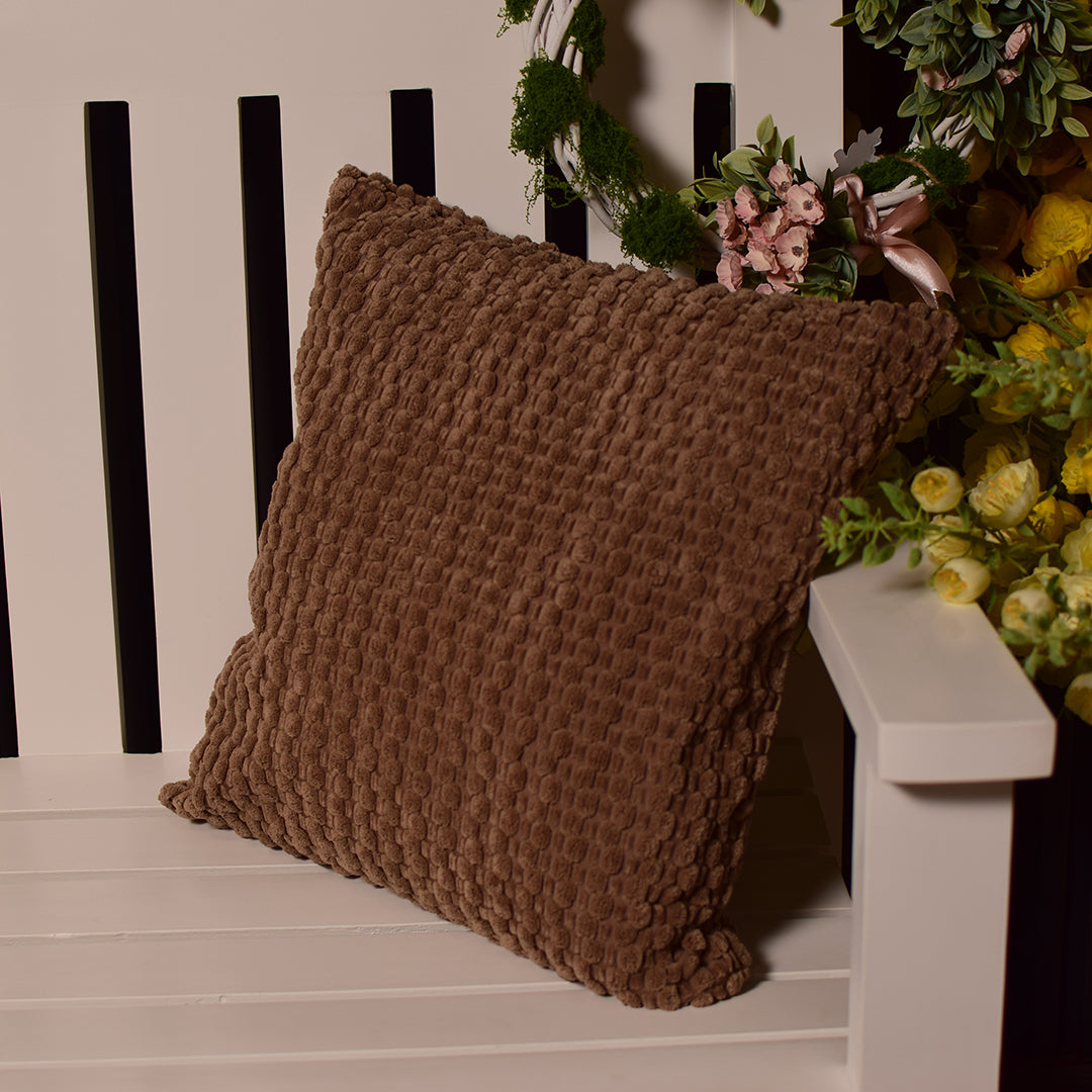 Brown velour Cushion