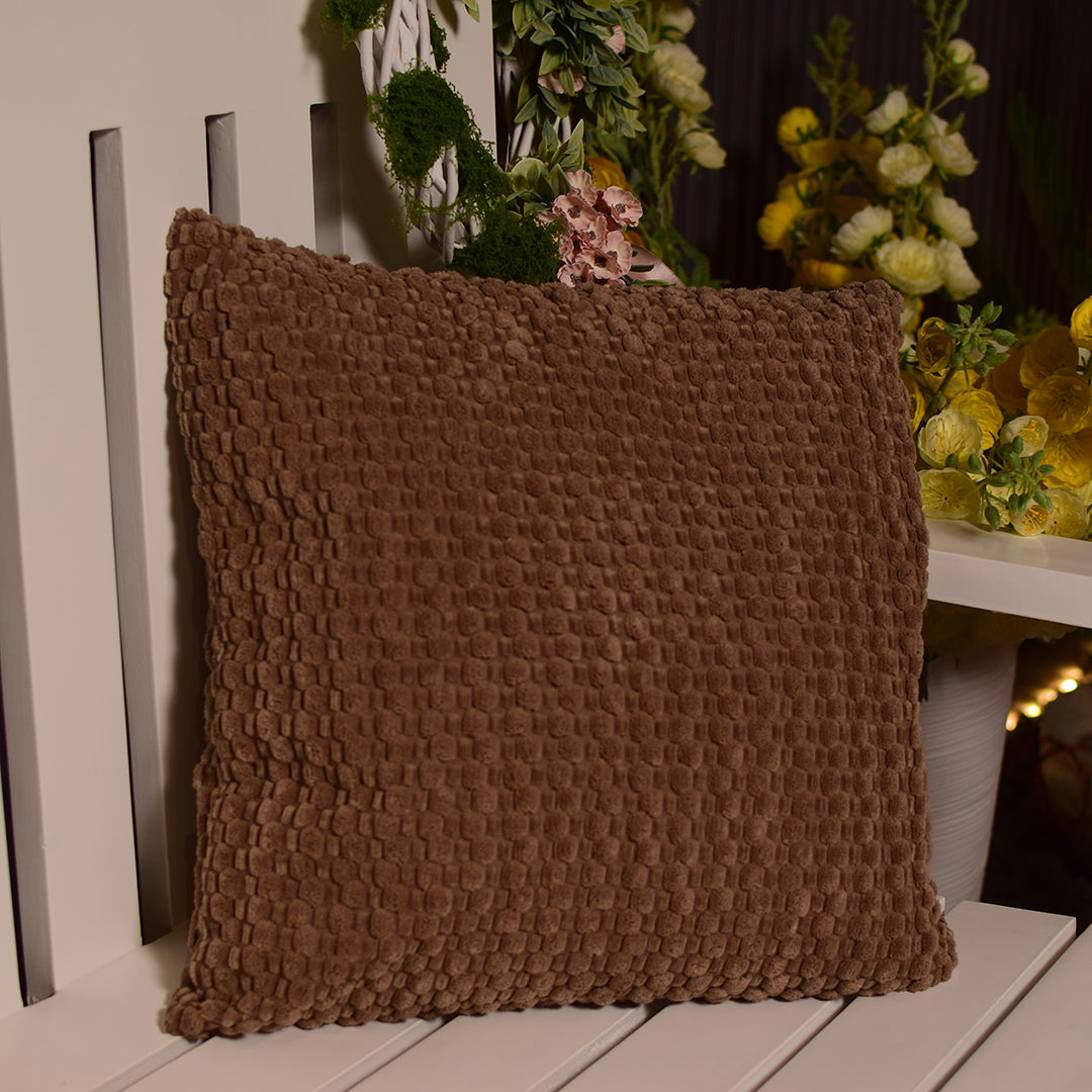 Brown velour Cushion