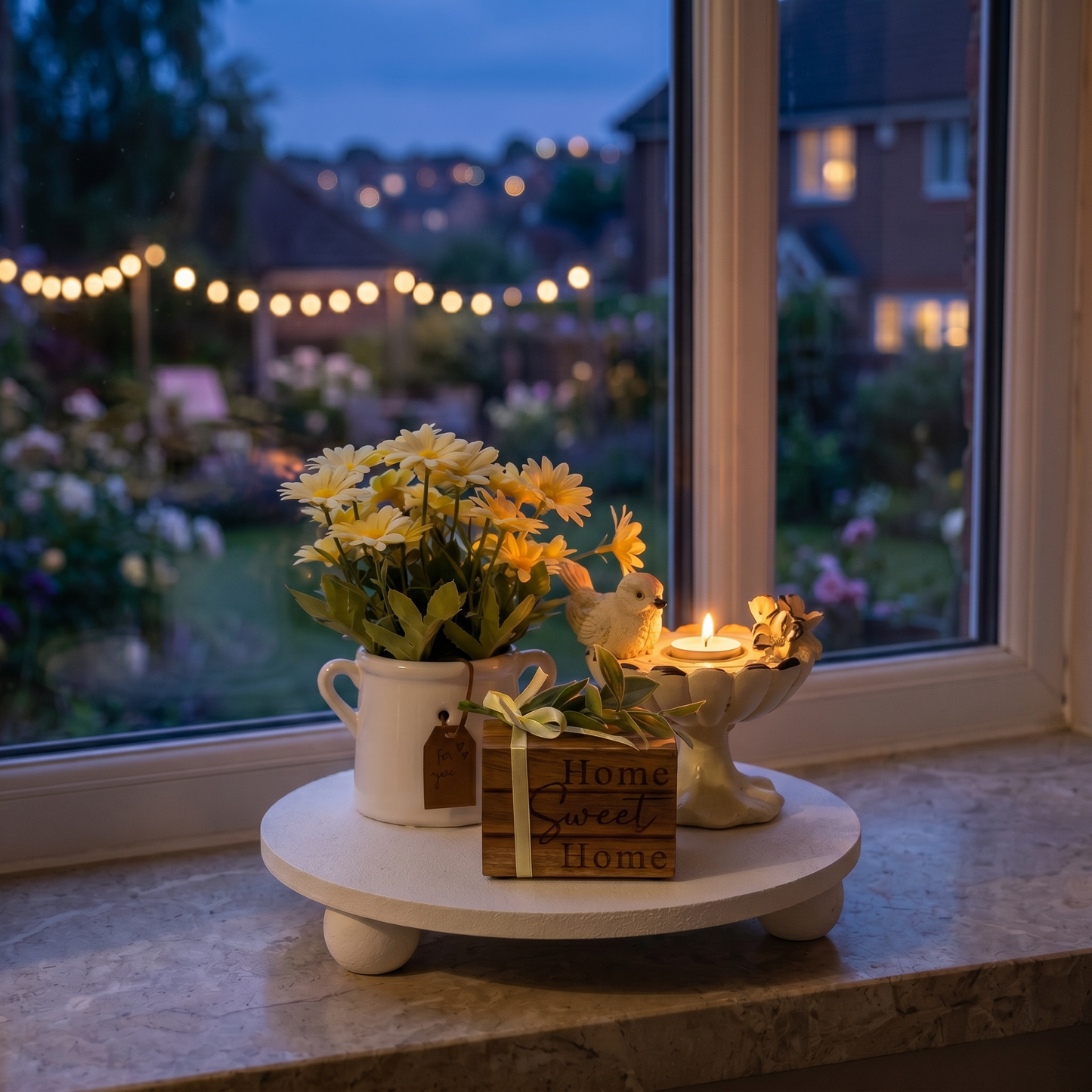 Cozy Bloom Decor Tray Set