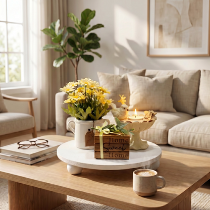 Cozy Bloom Decor Tray Set