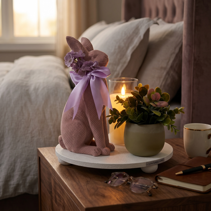 Lavender Bunny Bedside Styling Set