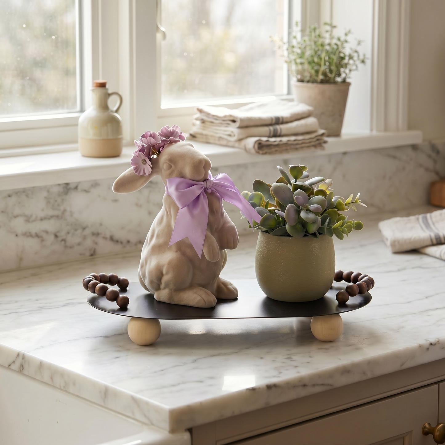 Lavender Bunny Decorative Riser