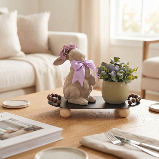Lavender Bunny Decorative Riser