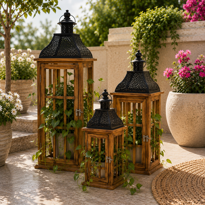 The Heritage Lanterns — Set of 3 ⭐