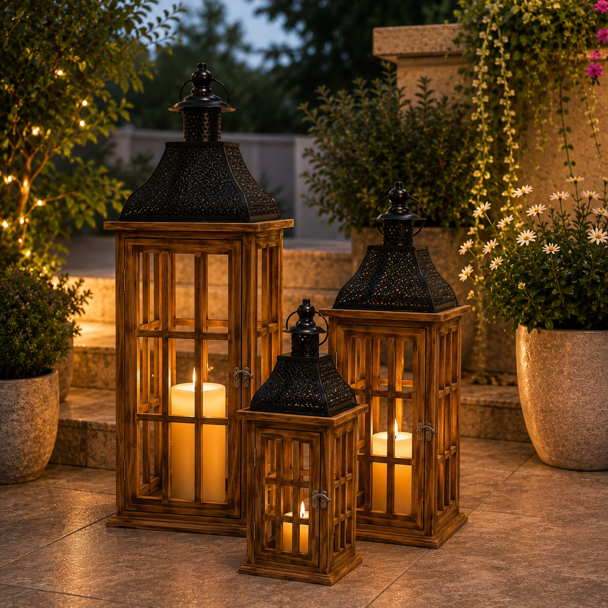 The Heritage Lanterns — Set of 3 ⭐