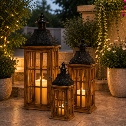 The Heritage Lanterns — Set of 3 ⭐