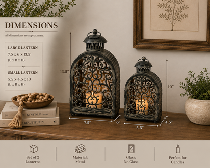 The Old World Lanterns — Set of 2