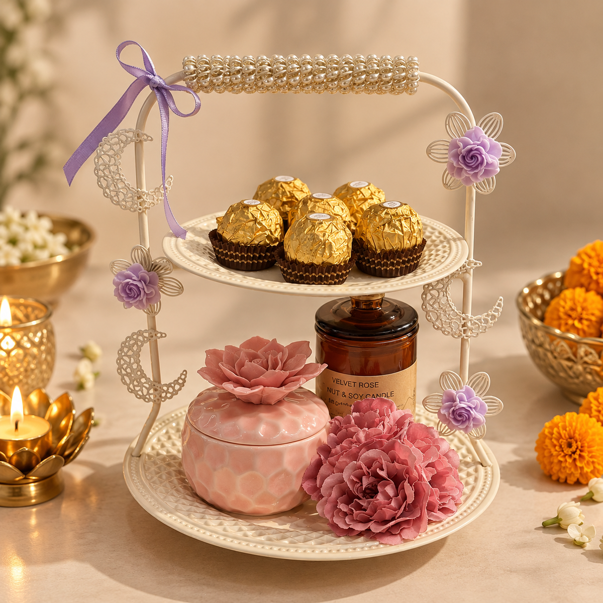 Diwali Pink Elegance Hamper