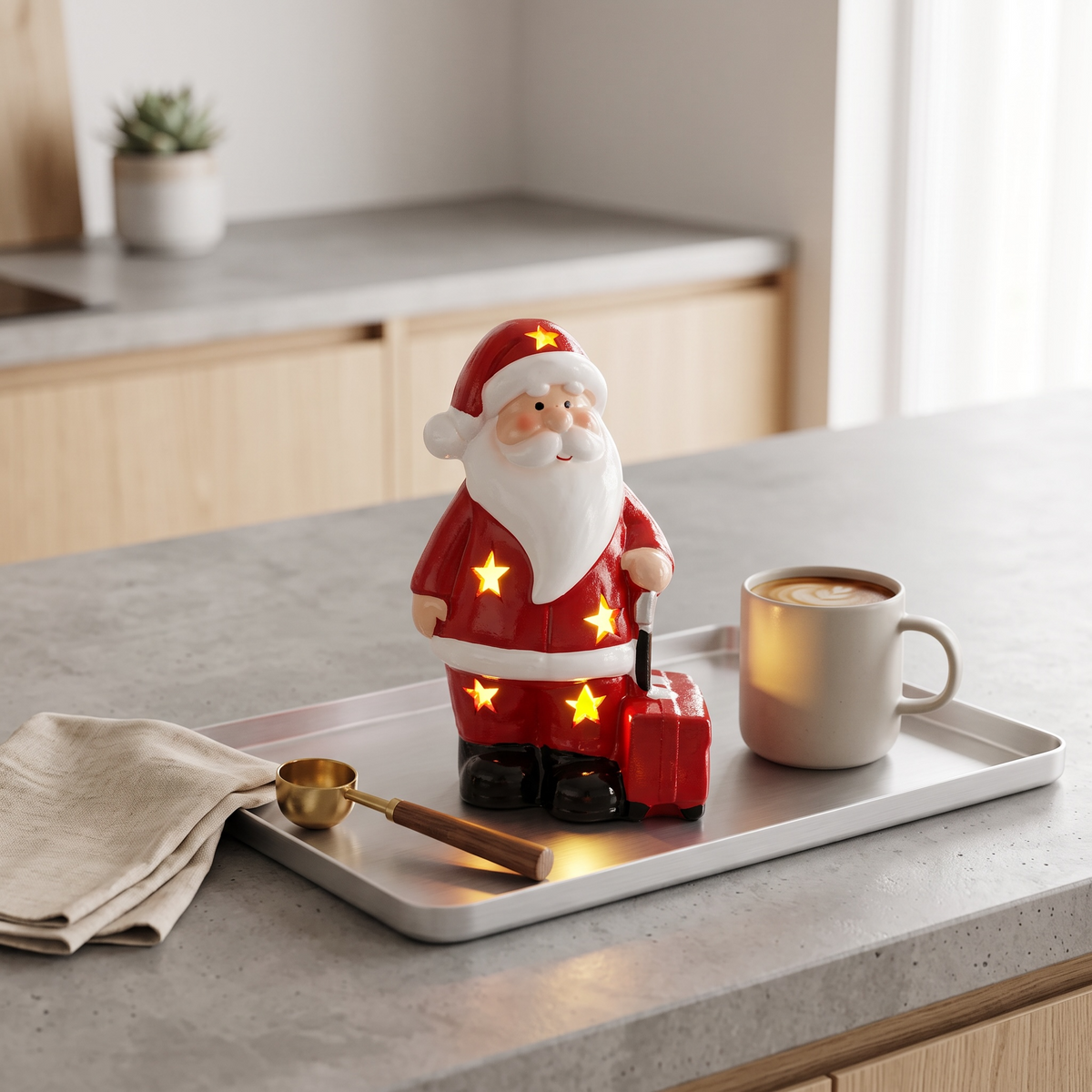 LED Santa Claus Figurine
