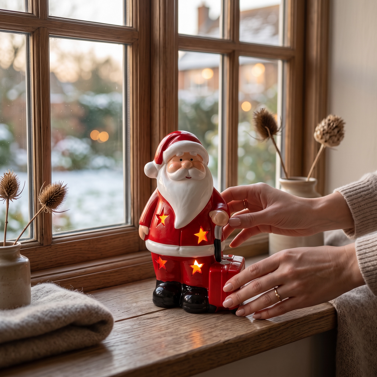 LED Santa Claus Figurine