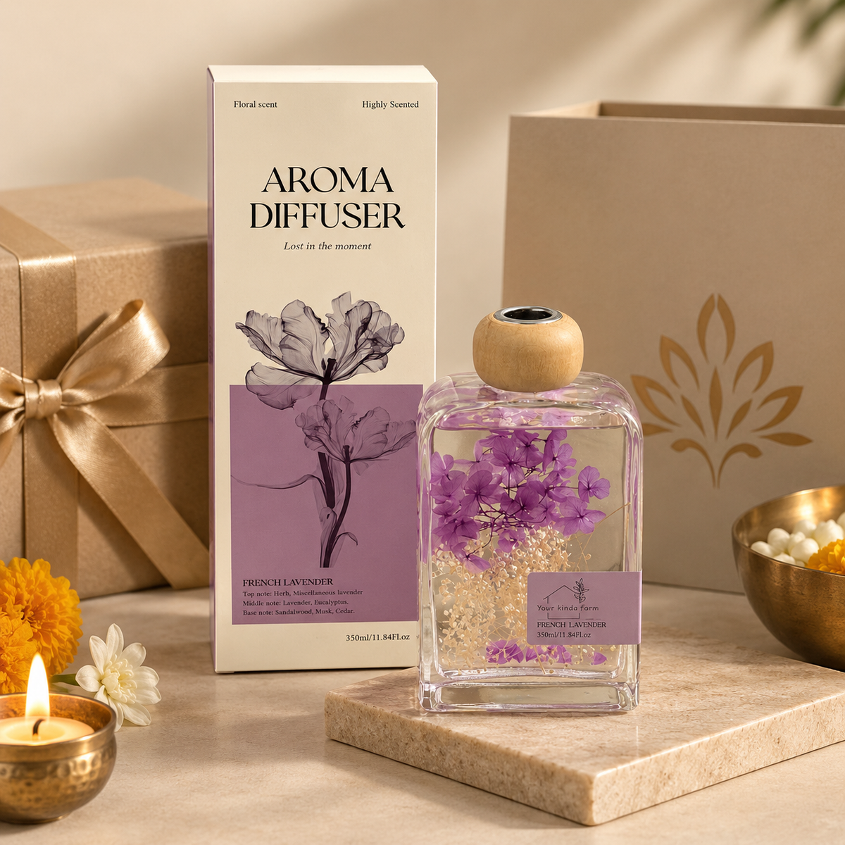 French Lavender Aroma Diffuser – 350 mL
