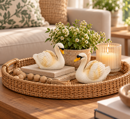 Elegant Swan Pair