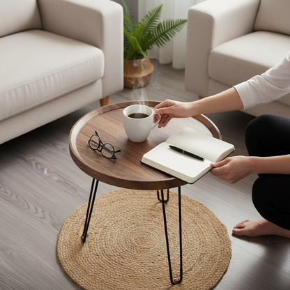 Flexi leg wooden table